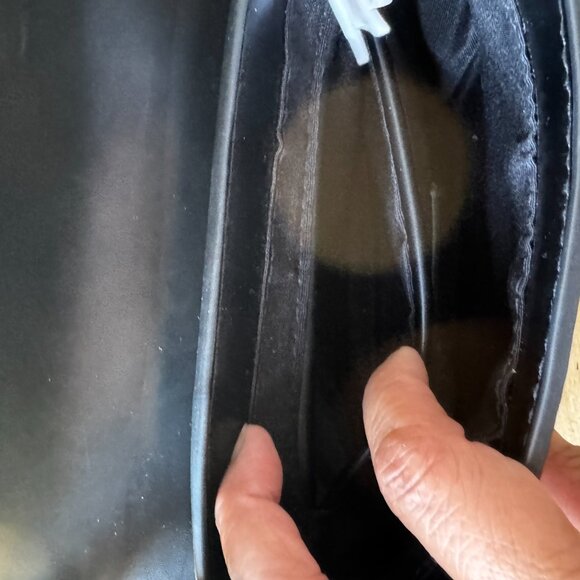 NWOT ZARA Small Vegan Leather Black Shoulder Bag Adjustable Strap - Picture 5 of 8